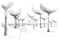 Dessin d'illustration réalisé par un étudiant