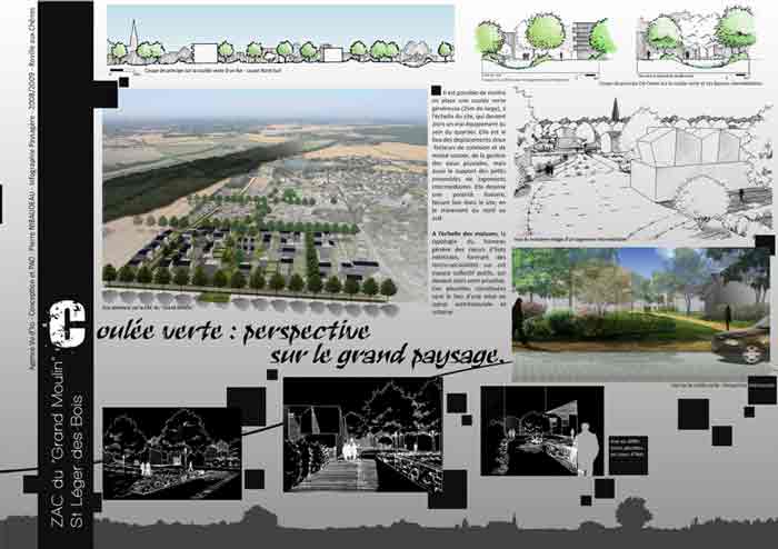 Document illustrant la ZAC du Grand Moulin, Saint léger des Bois